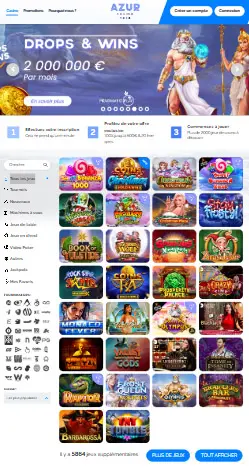 l'application et interface Playfina Casino