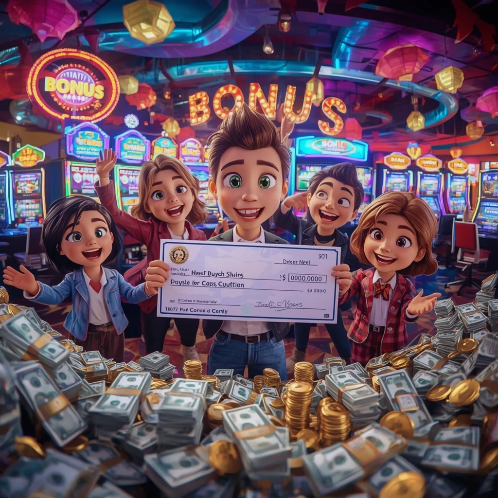 bonus dans les mains de l'homme au casino Playfina