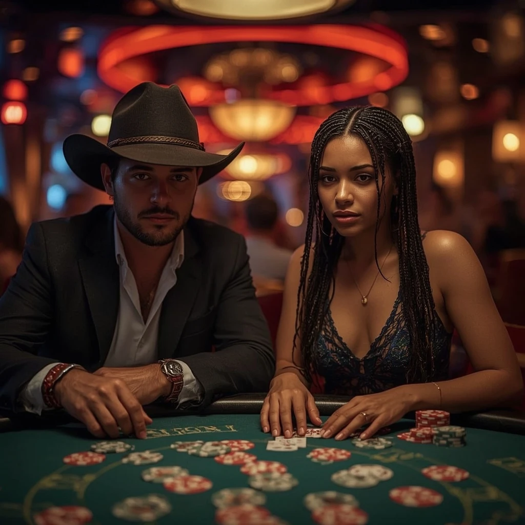 photo de deux joueurs de poker Playfina Casino